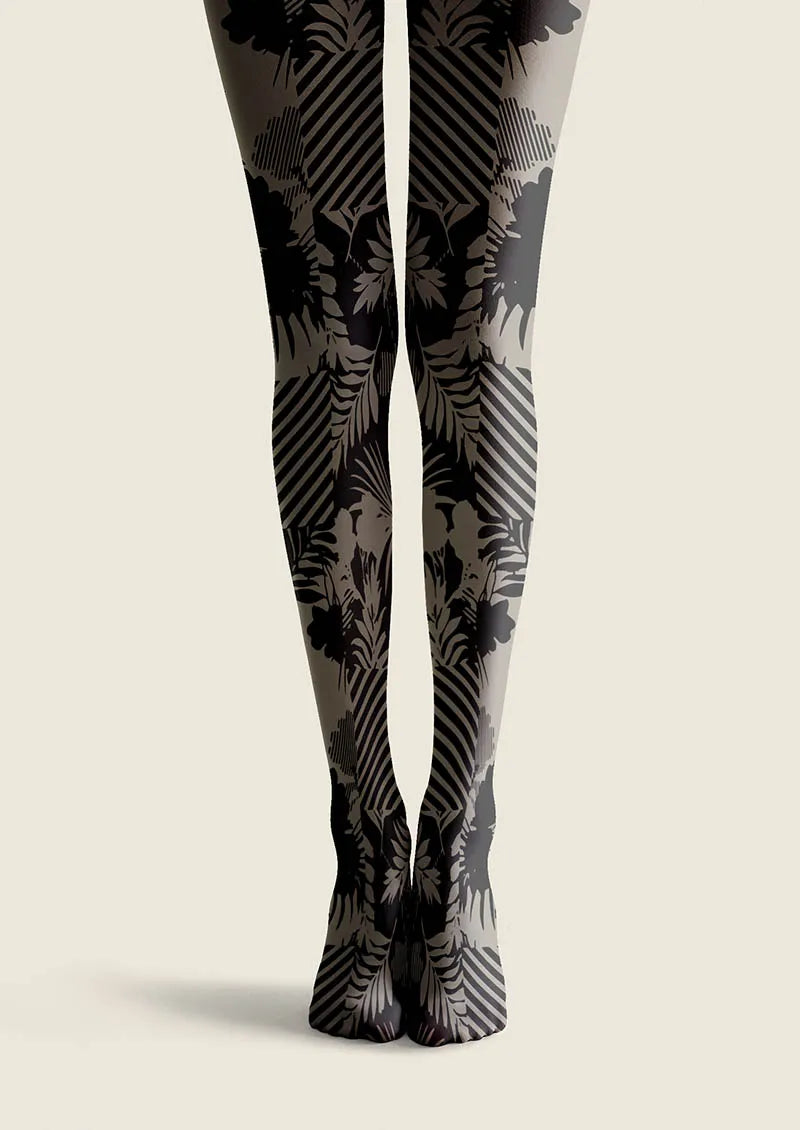 Baroque Bloom Copper Muse Tights Hosiery Pantyhose