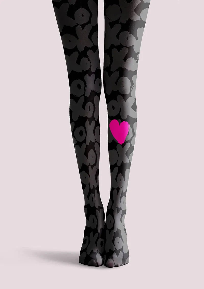 Valentine's Day Heartbeat Tights Hosiery Pantyhose