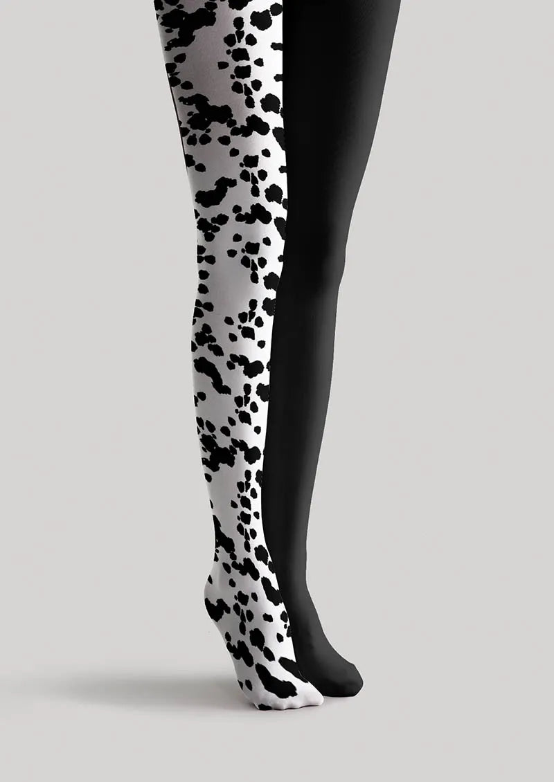 Geometric Art Ink Splash Tights Hosiery Pantyhose