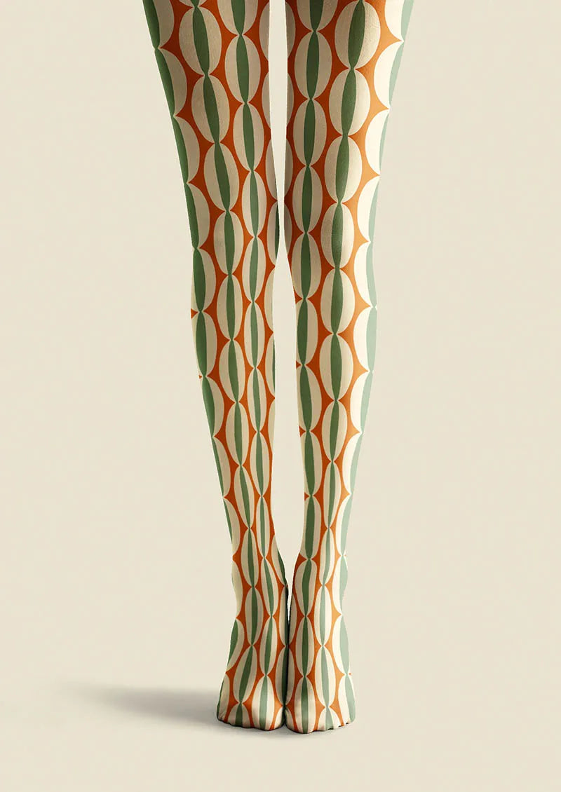 Geometric Art Geo Dot Tights Hosiery Pantyhose