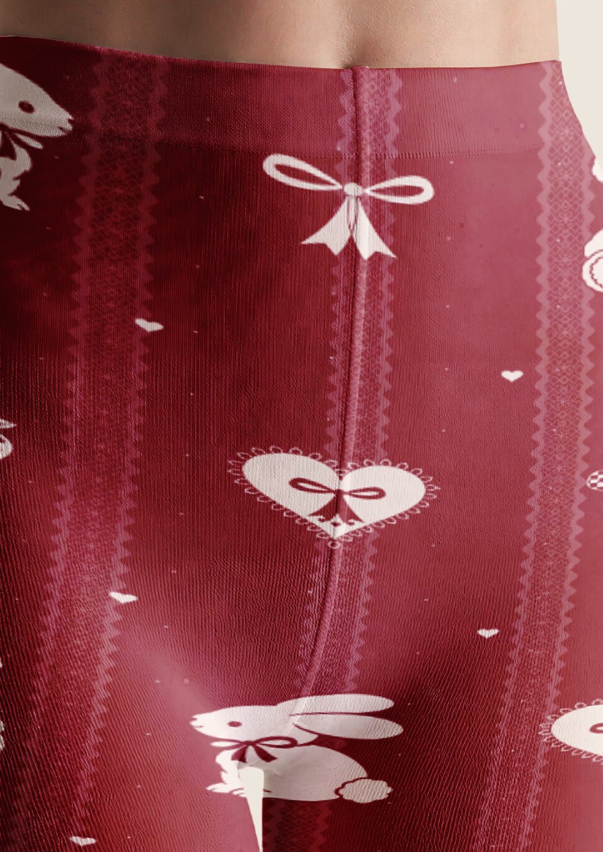 Red Teddy Bear and Rabbit Tights