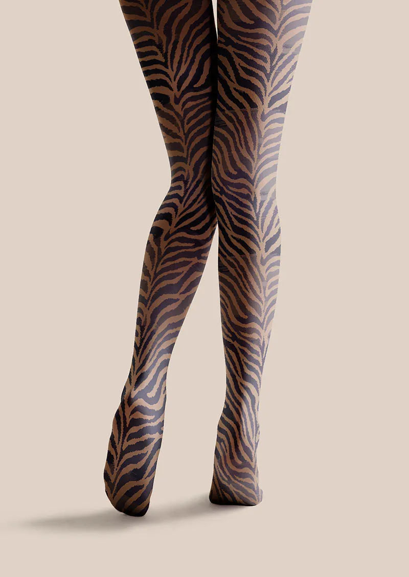 Wild Tiger Pattern Tights Hosiery Pantyhose