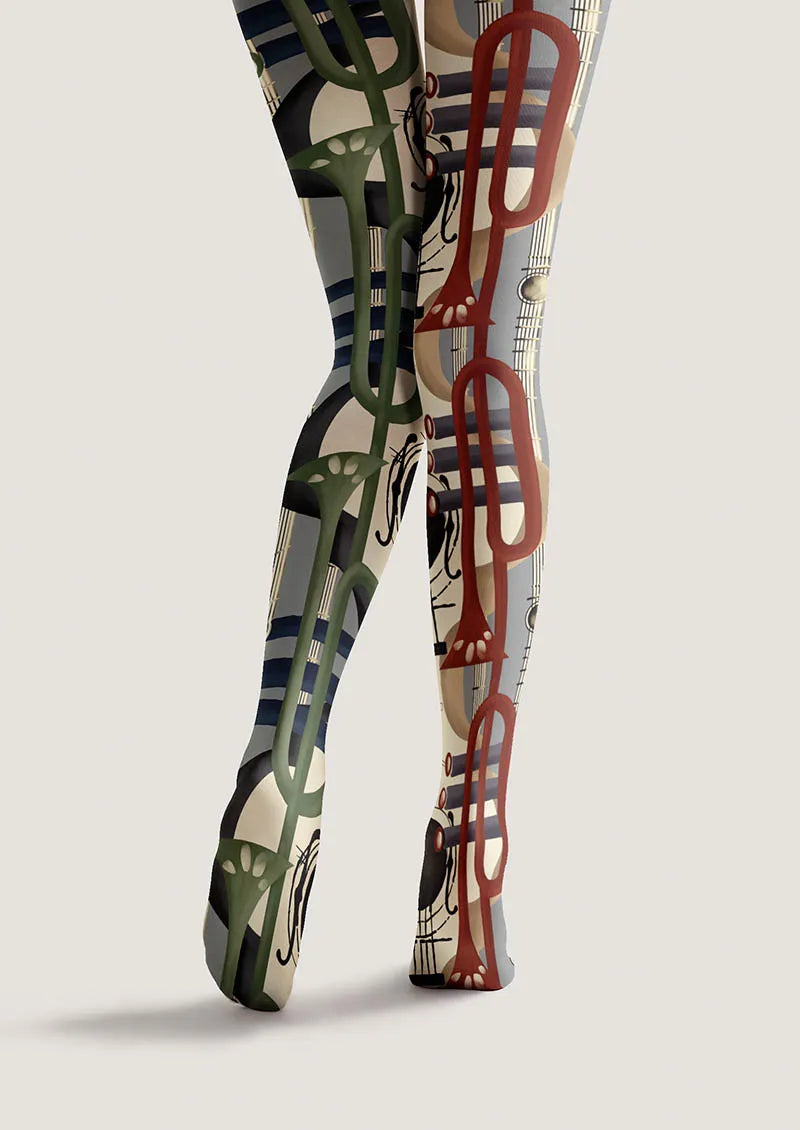 Musical elements Rhythm Collage Tights Hosiery Pantyhose