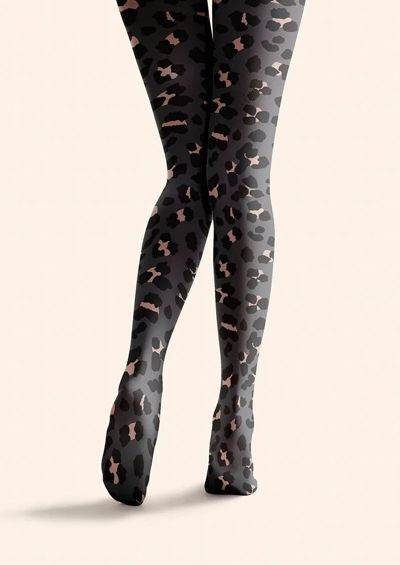 Midnight Leopard Tights Hosiery Pantyhose