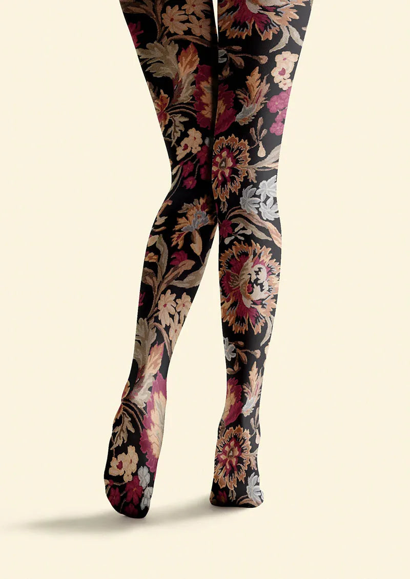 Floral pattern Vintage Garden Tights Hosiery Pantyhose