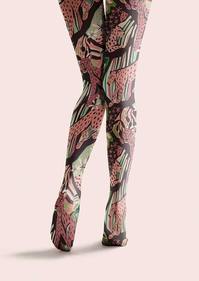 Floral pattern Botanical Tattoo Tights Hosiery Pantyhose