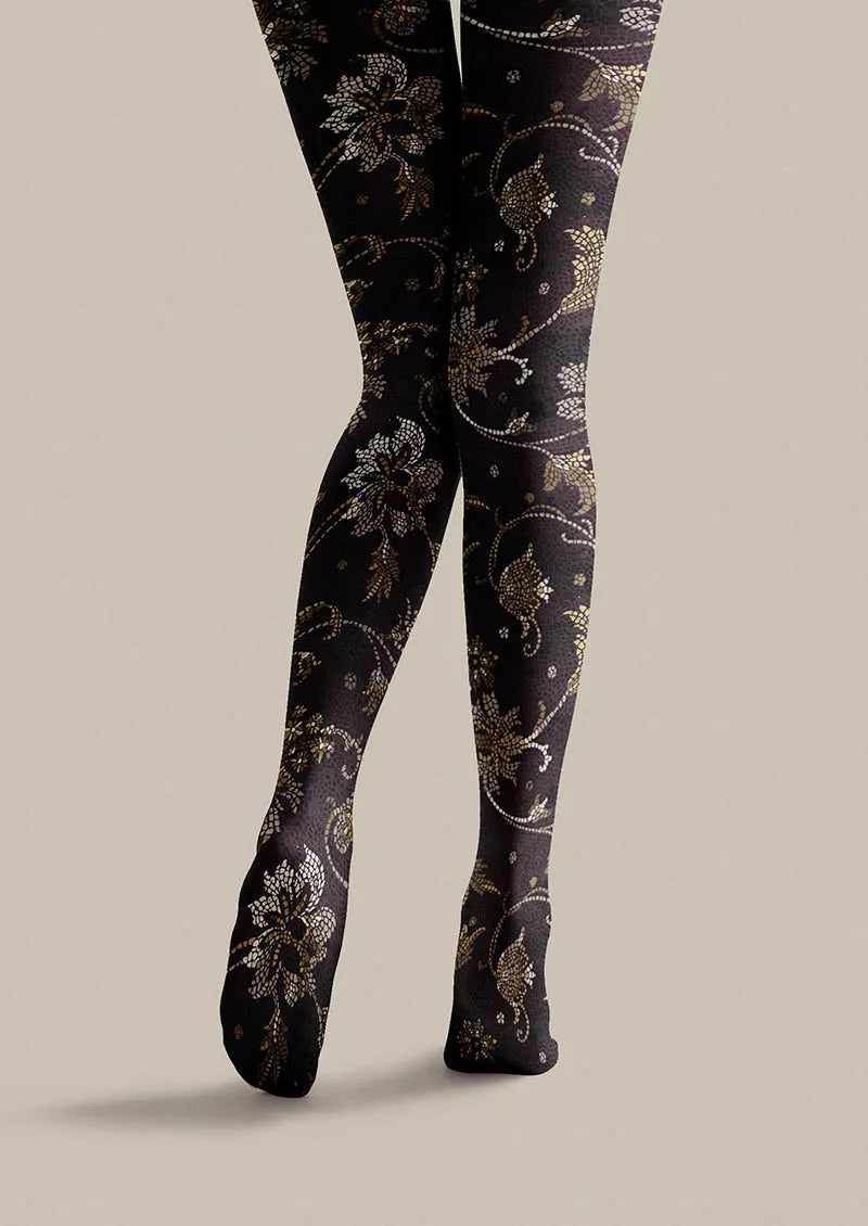 Floral pattern Dark Floral Tights Hosiery Pantyhose