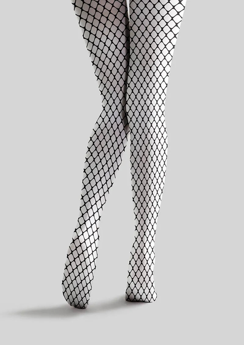 Mist Grid Plaid Pattern Tights Hosiery Pantyhose
