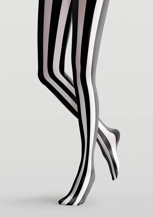 Black-white stripes Tights Hosiery Pantyhose