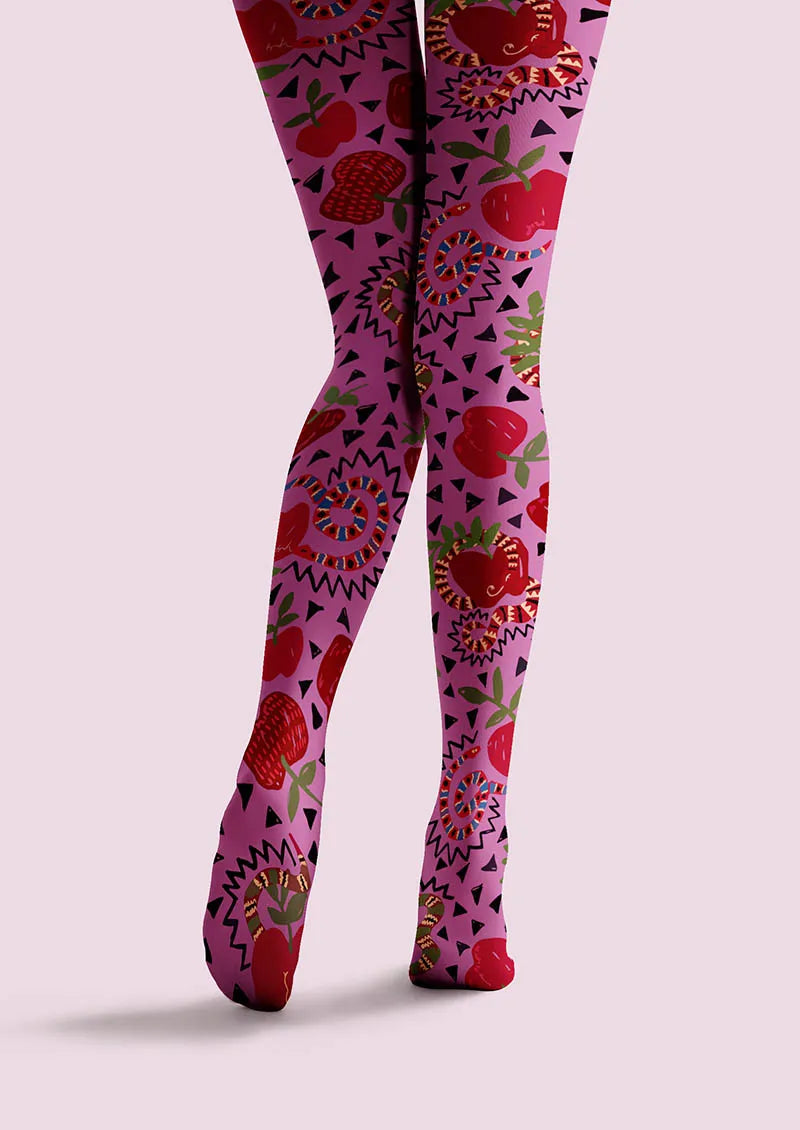 Valentine's Day Heart Kiss Tights Hosiery Pantyhose