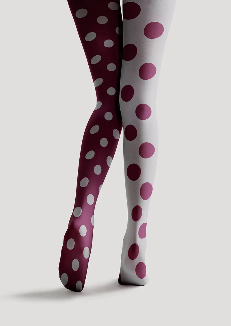Dot Clash Tights Hosiery Pantyhose