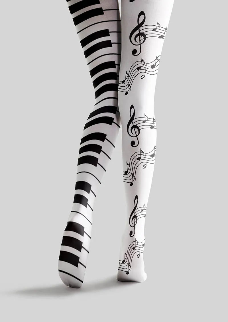 Musical elements Music Lines Tights Hosiery Pantyhose