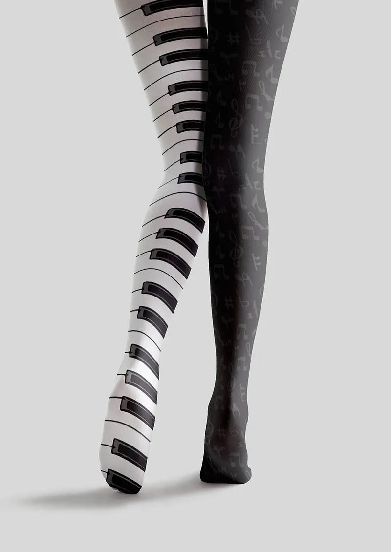 Musical elements Piano Keys Tights Hosiery Pantyhose