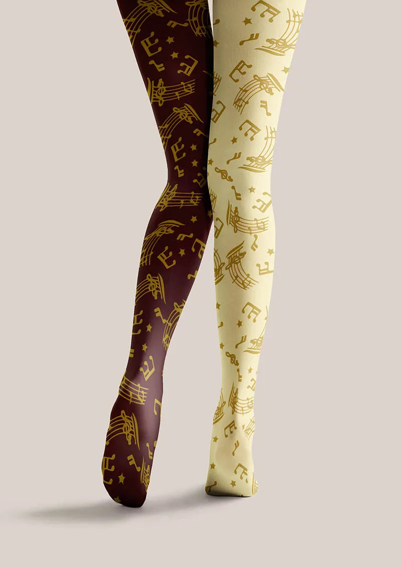 Musical elements Golden Melody Tights Hosiery Pantyhose