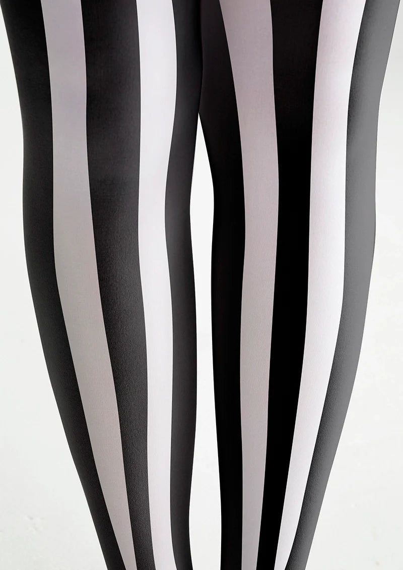 Black-white stripes Tights Hosiery Pantyhose