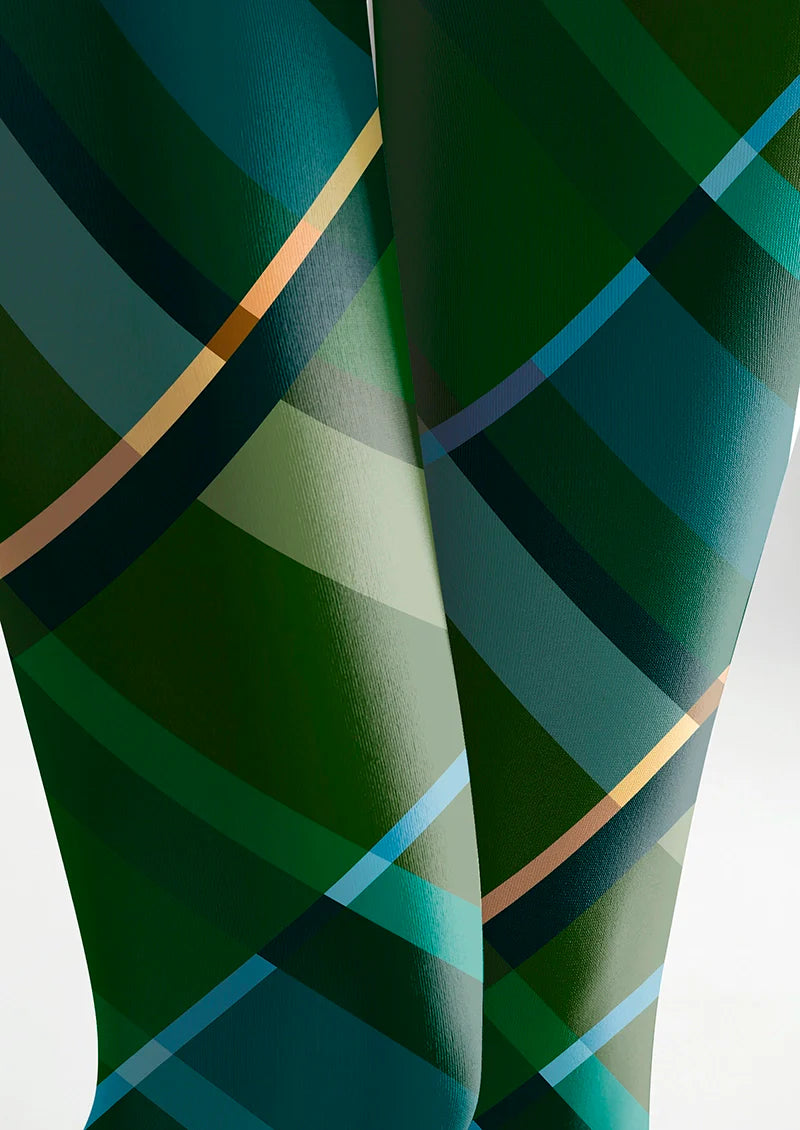Blue diagonal stripes Tights Hosiery Pantyhose
