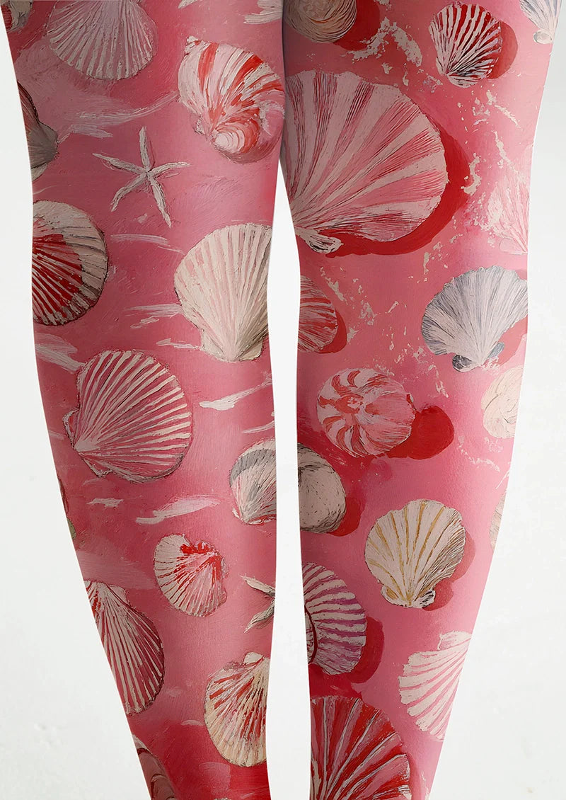 Pink Shell Tights Hosiery Pantyhose