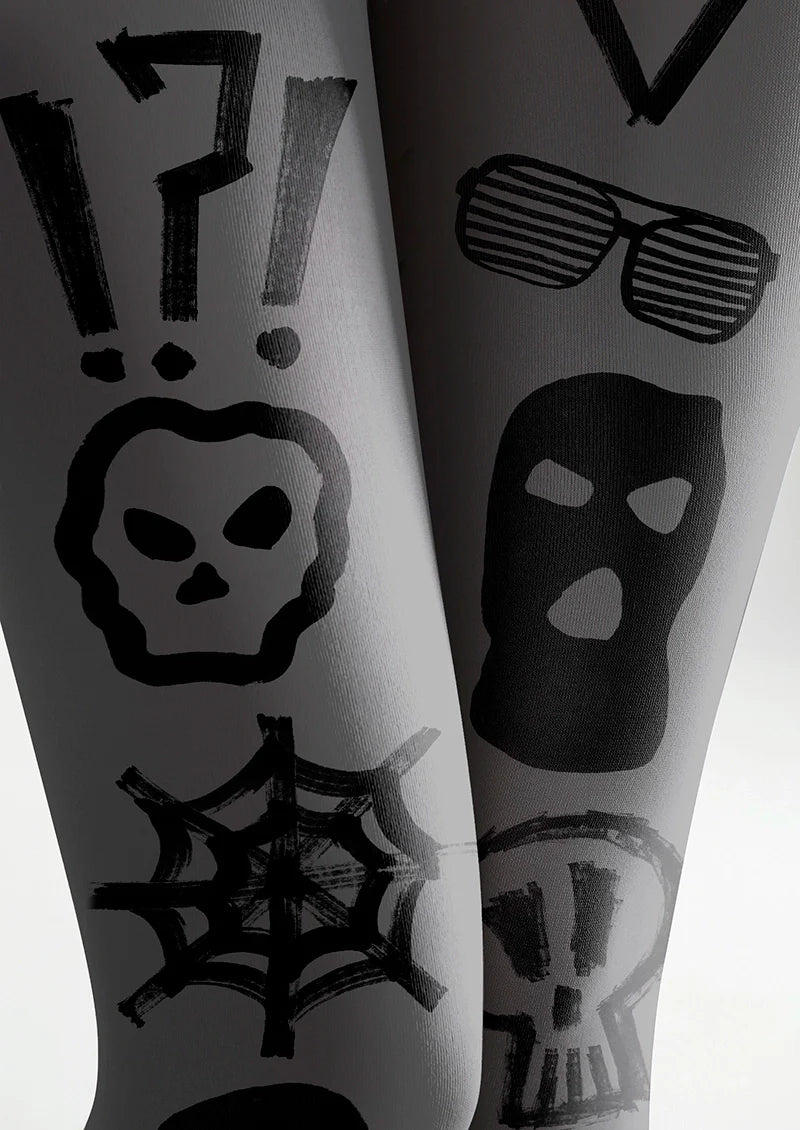 Graffiti Cobweb Tights Hosiery Pantyhose