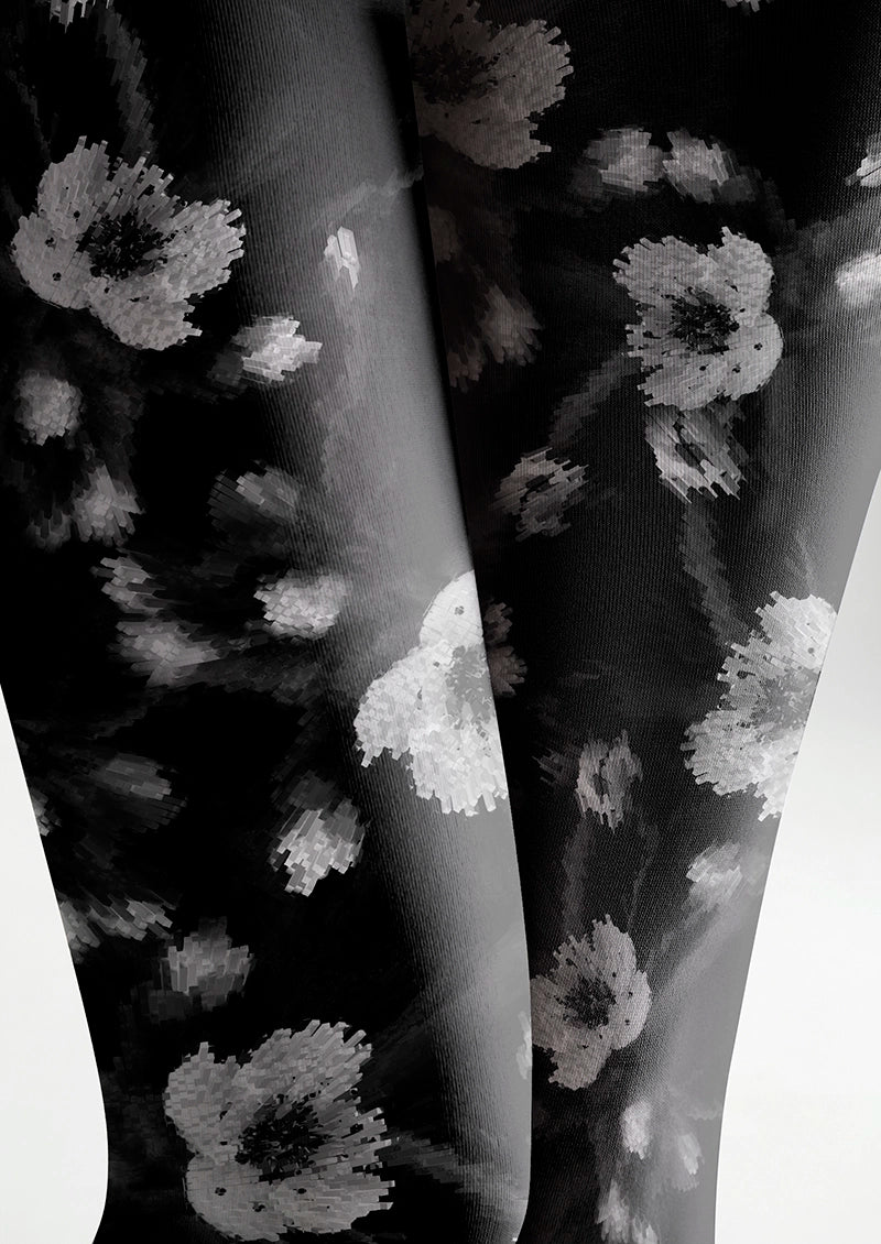 Night-Blooming Flower Tights Hosiery Pantyhose