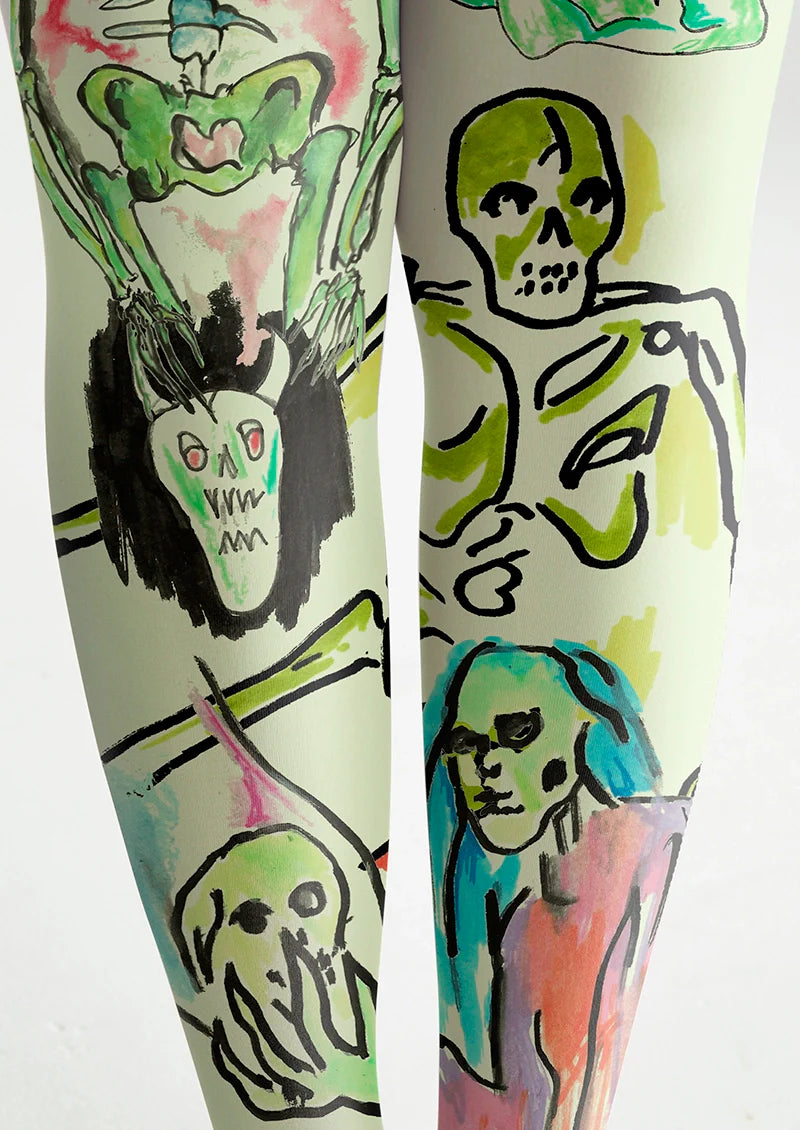 Noise Bone Tights Hosiery Pantyhose