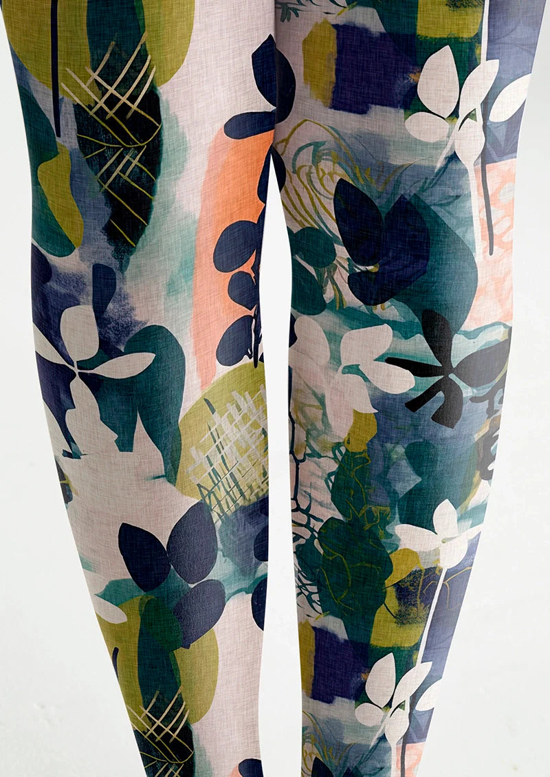 Diffused Petals Tights Hosiery Pantyhose