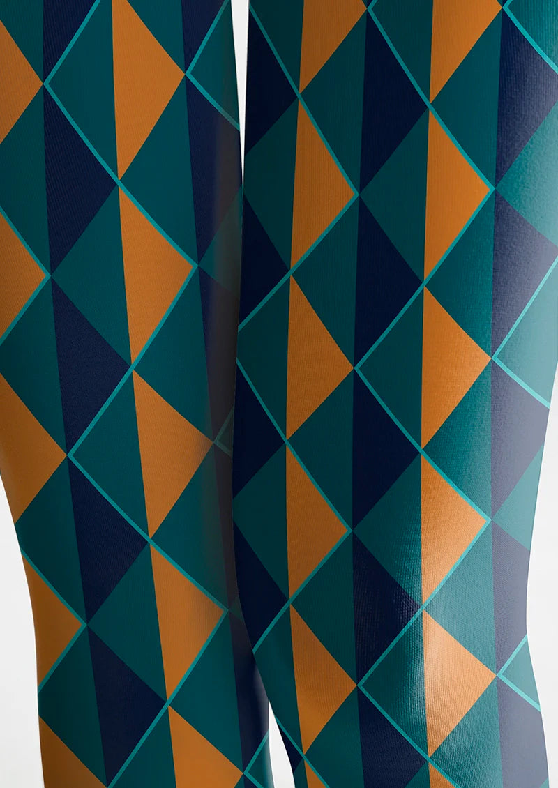 Infinite Rhombus Tights Hosiery Pantyhose