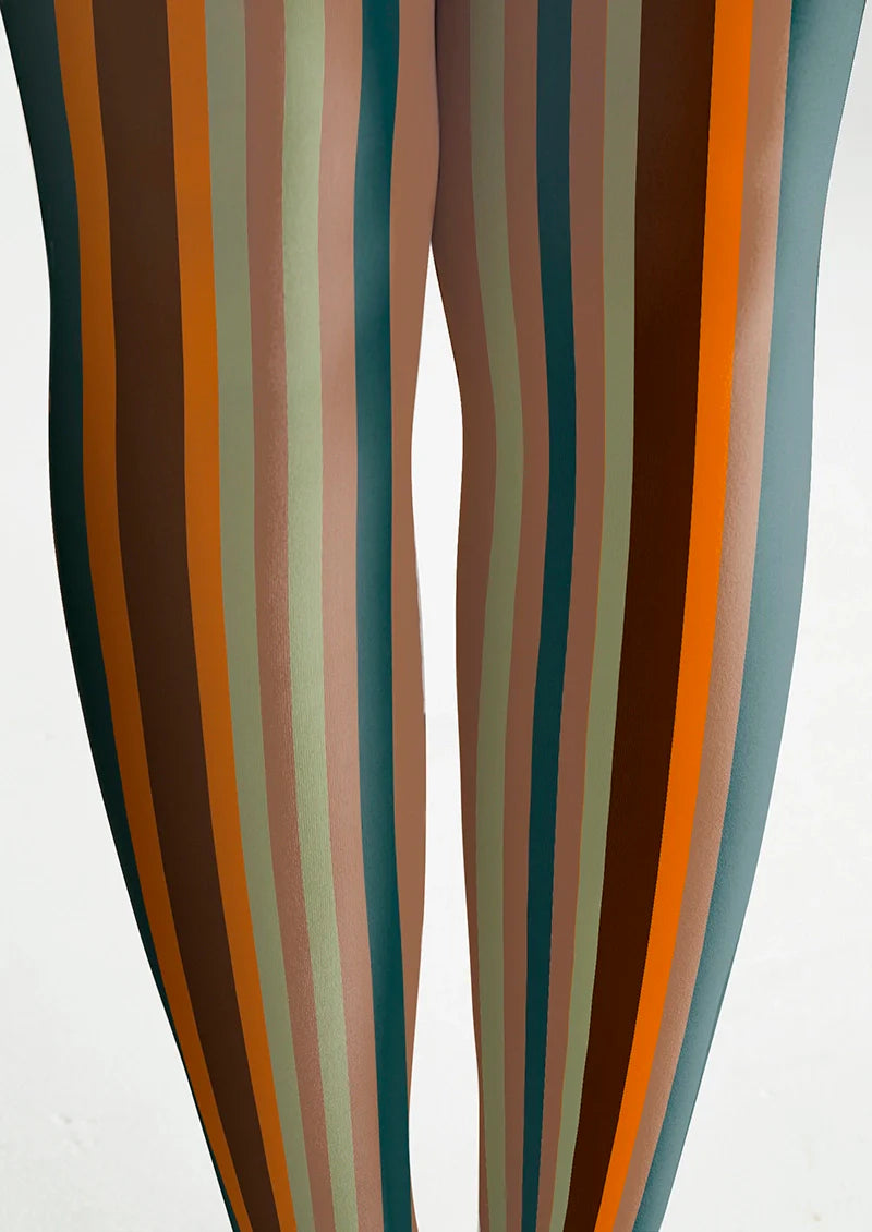Rock of Rhythm Striped Tights Hosiery Pantyhose