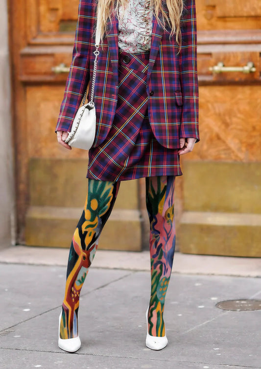 Deer whisper Meadow Tights Hosiery Pantyhose