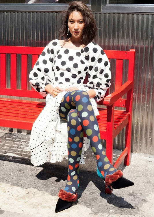 Colorful Polka Dots Tights Hosiery Pantyhose