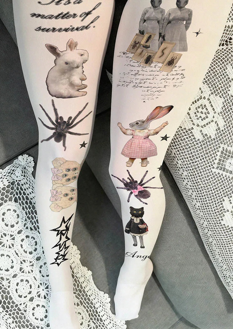 Bad Bunny Dream Y2K Style Tights Hosiery Pantyhose