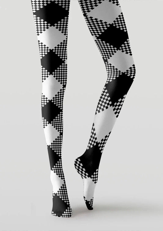Pixel Diamond Tights Hosiery Pantyhose