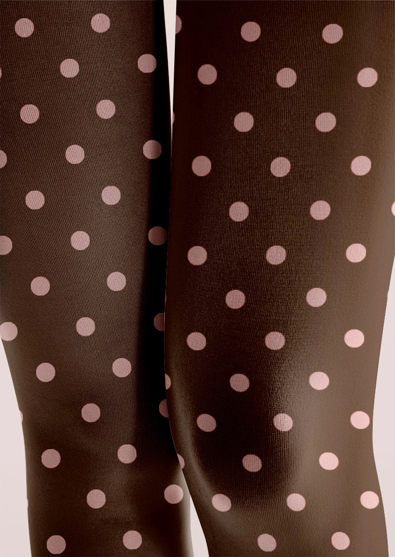 Cocoa Dots Tights Hosiery Pantyhose