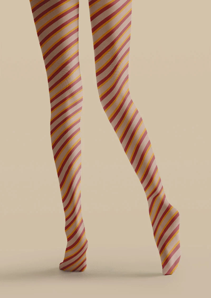 Candy Stripe Tights Hosiery Pantyhose