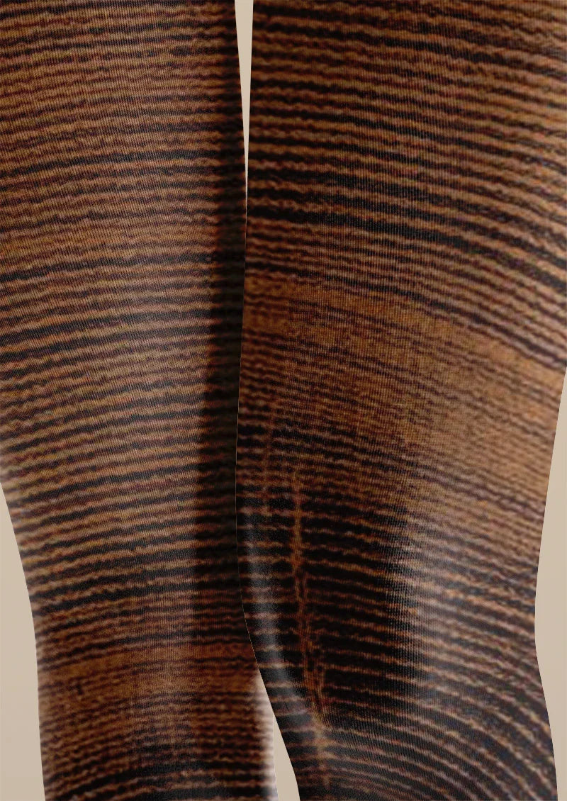Mocha Lines Tights Hosiery Pantyhose
