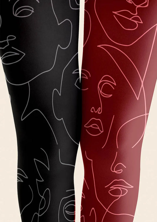 Asymmetry Pulse Tights Hosiery Pantyhose
