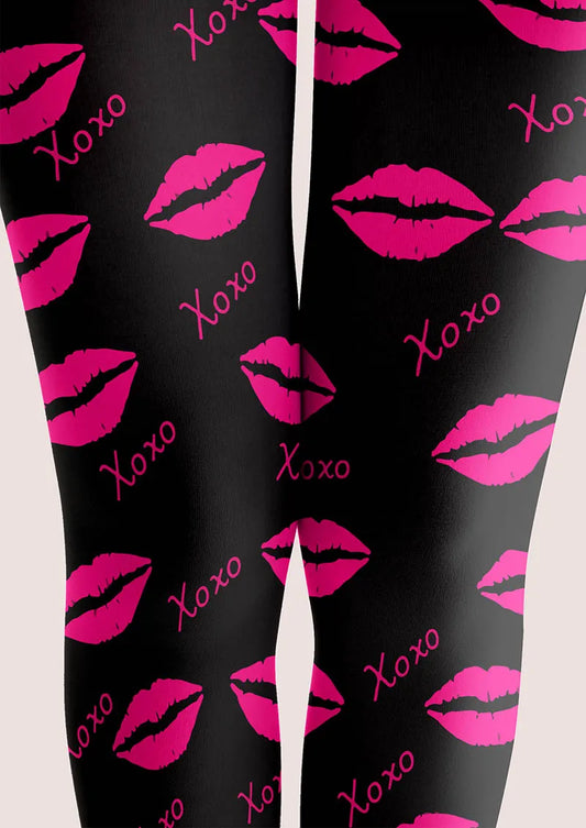 Valentine's Day Pop Heart Beat Tights Hosiery Pantyhose
