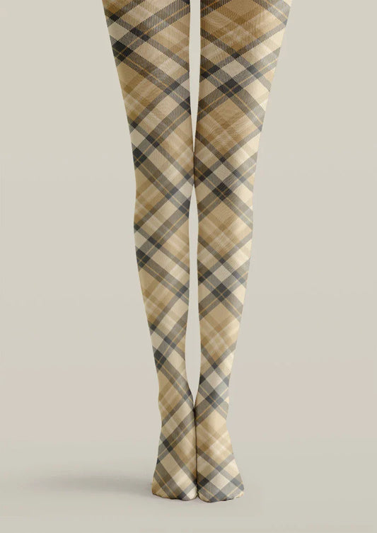 Vintage Check Tights Hosiery Pantyhose
