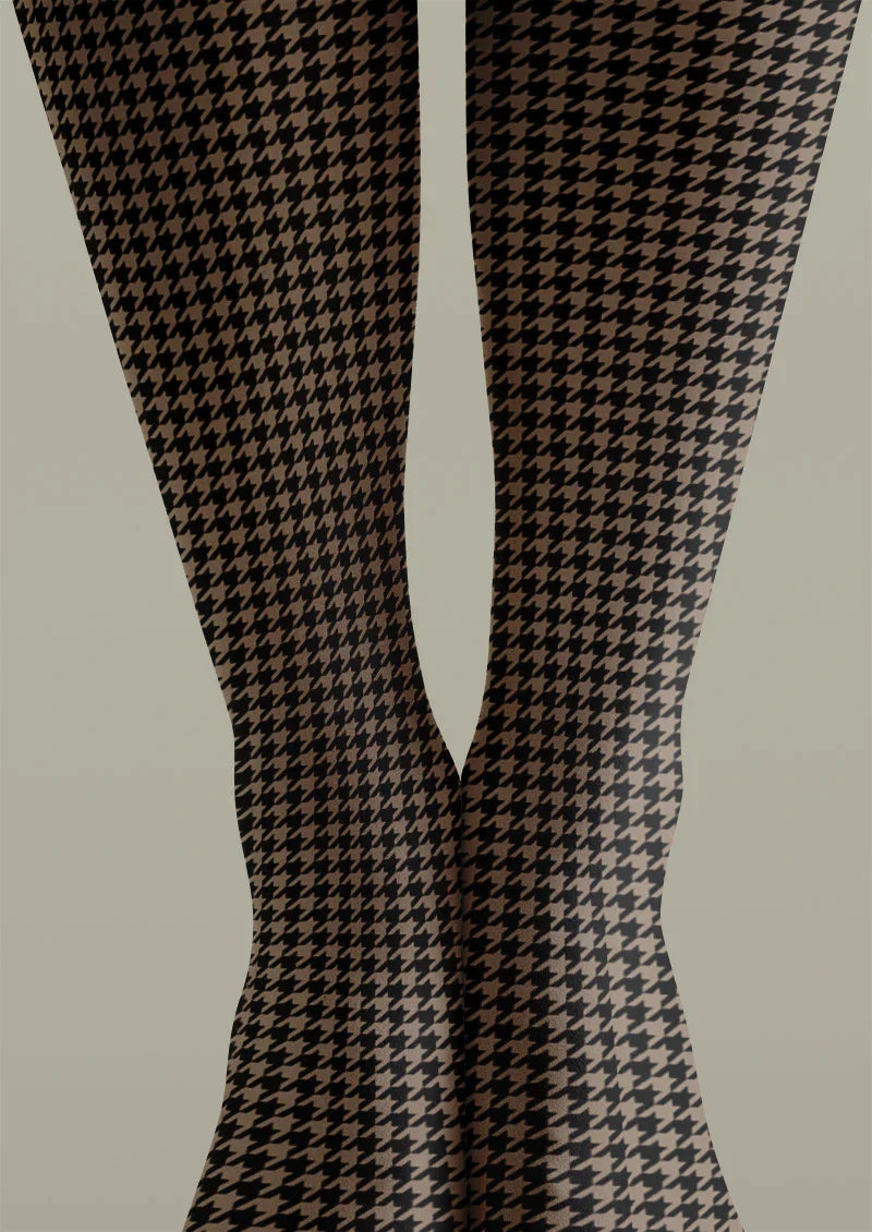 Houndstooth Tights Hosiery Pantyhose