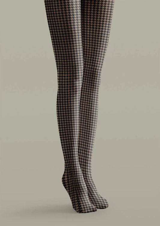 Houndstooth Tights Hosiery Pantyhose