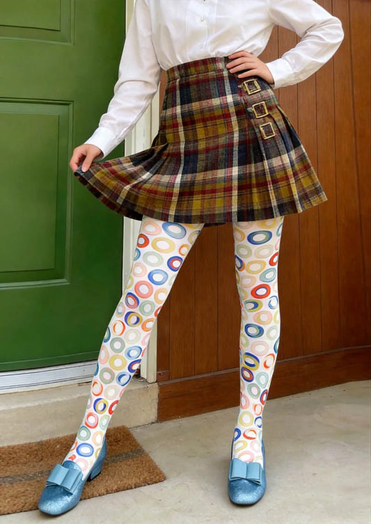 Color Dots Tights Hosiery Pantyhose