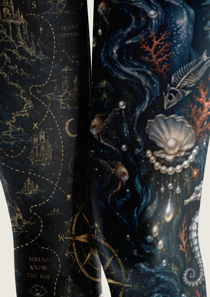Blue Ocean Siren Tights