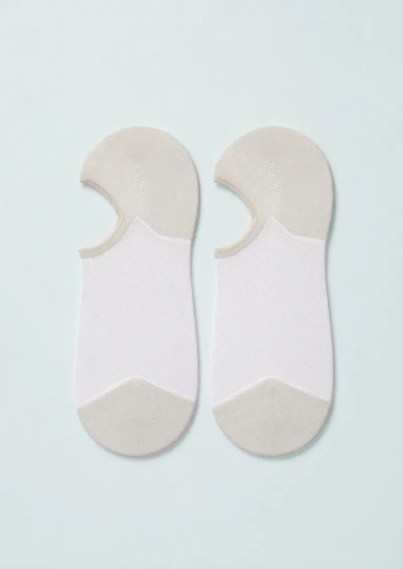 White Sheer No-Show Socks