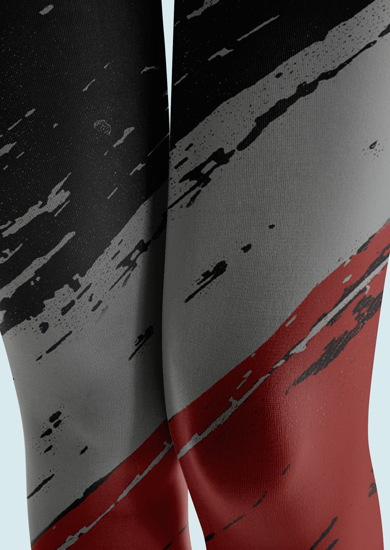 Color Block Brush Stripe Tights Hosiery Pantyhose