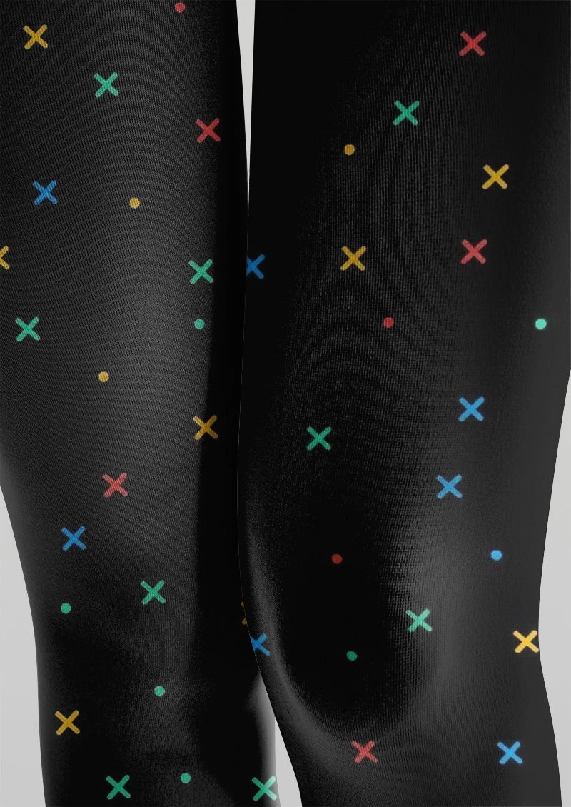 Color Speckle Dot Tights Hosiery Pantyhose