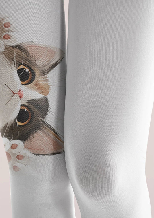 Peekaboo Cat Tights Hosiery Pantyhose