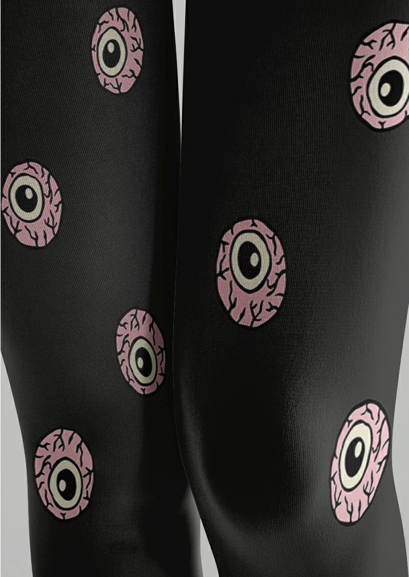 Black Eye Print Tights