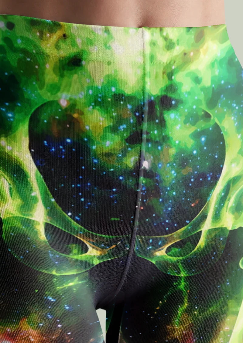 Black Cosmic Skeleton Tights