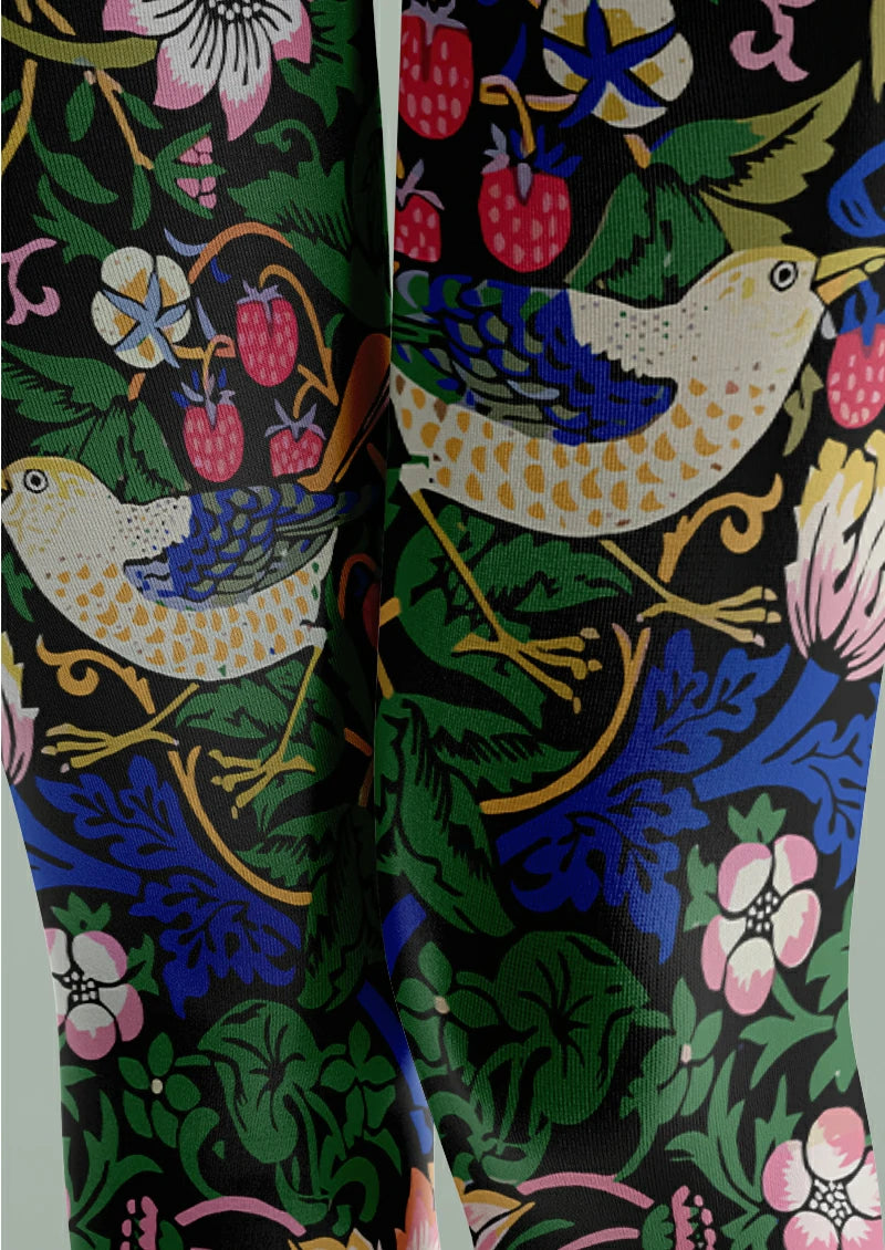 Black Bird and Strawberry Tights