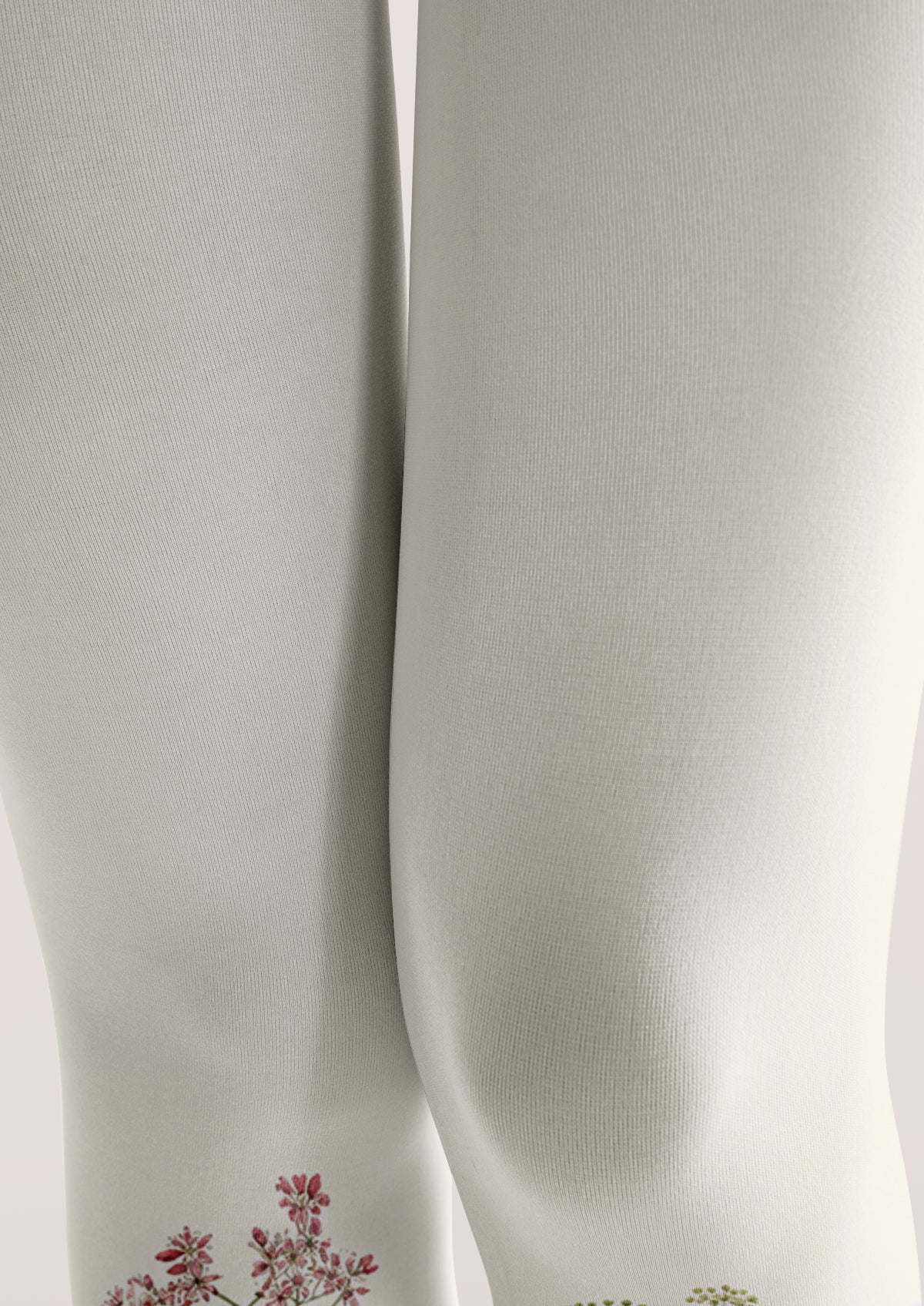 Ivory Wildflower Tights
