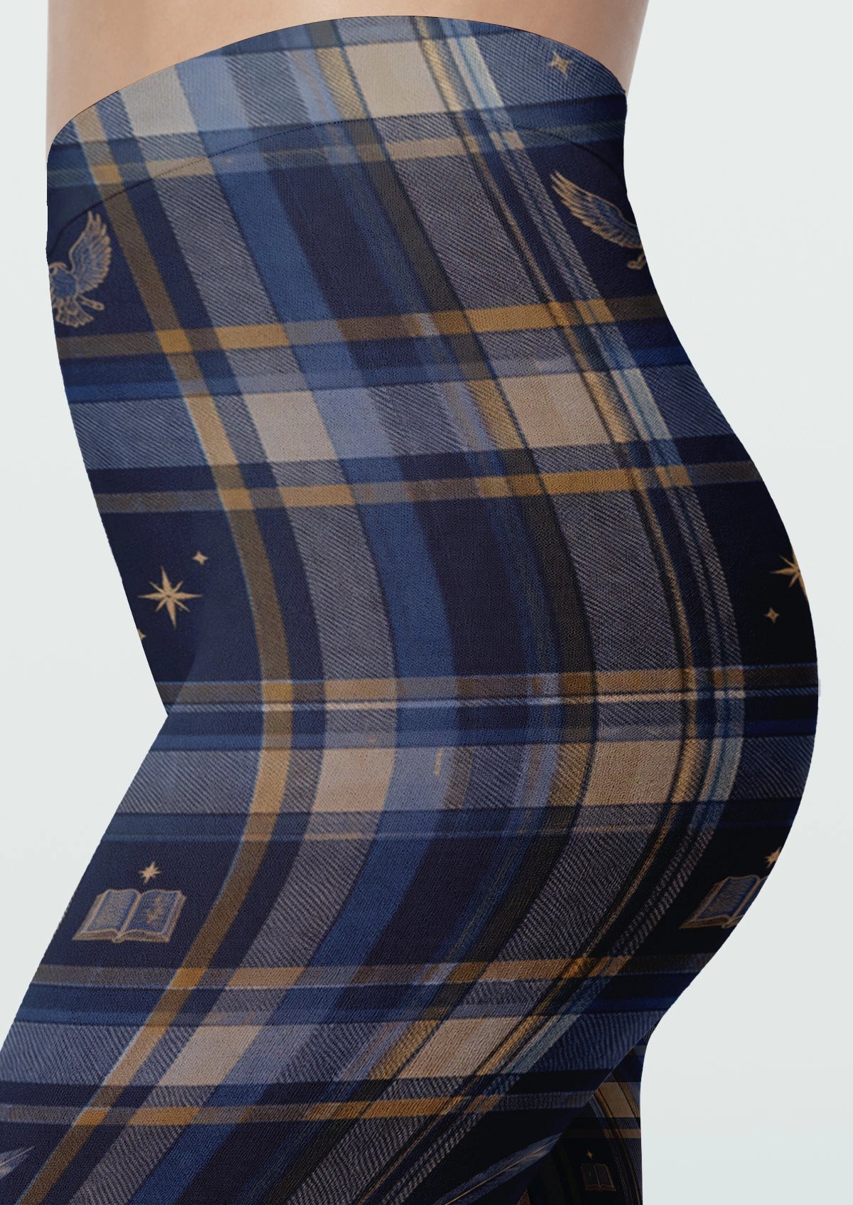 Blue Magic Academy Plaid Tights